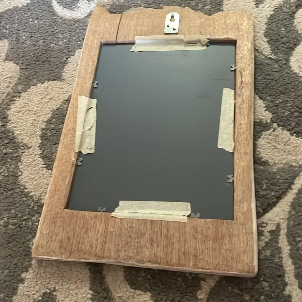 vintage floral mirror